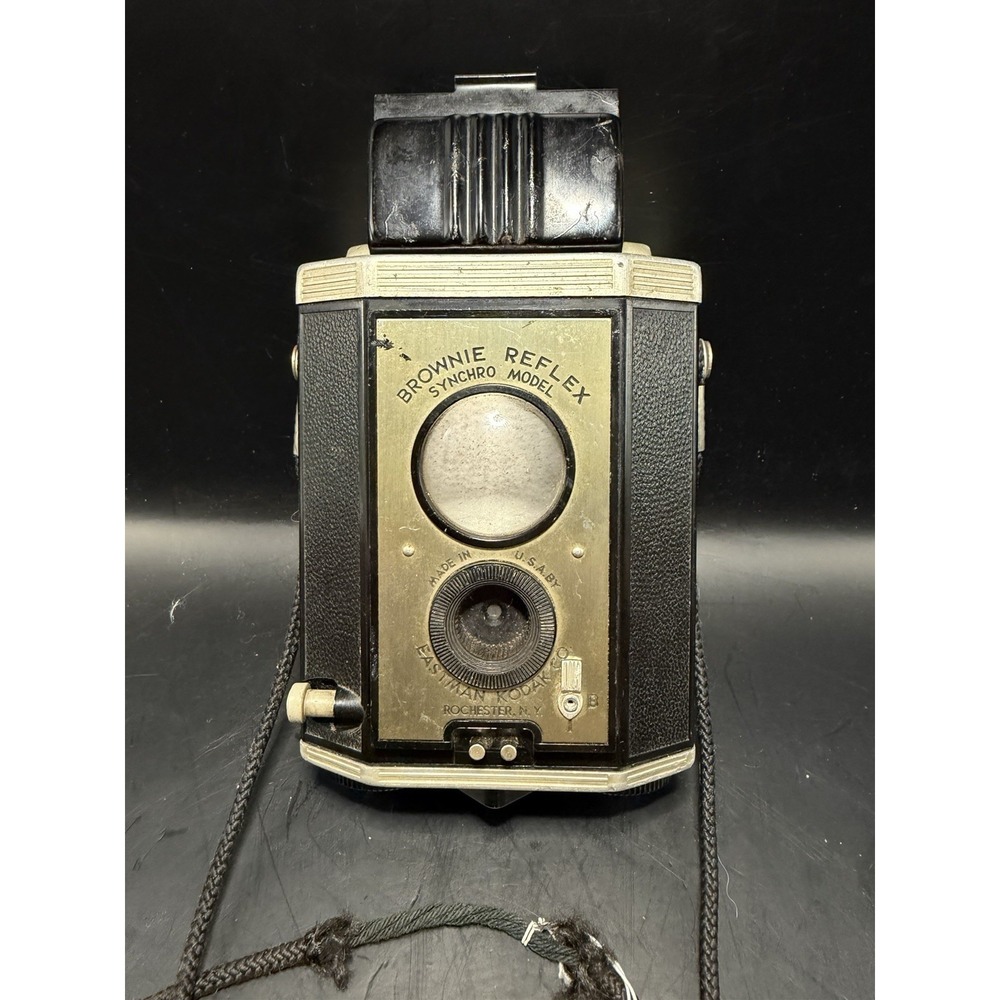 Kodak Brownie Reflex Synchro Model Vintage Camera for Display or Parts